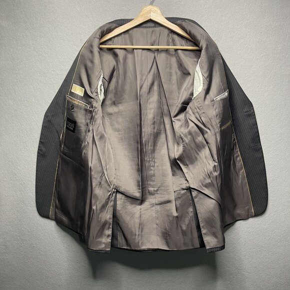 Michael Michael Kors Mens Gray 2 Piece Pinstripe Wool Suit 38R - Picture 2 of 11